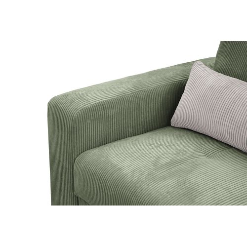 Canapé D’angle 5 Places Droit Oli, Vert Sauge