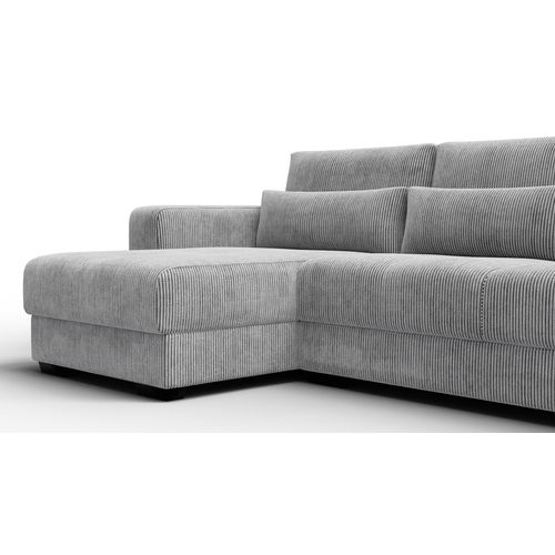 Canapé D’angle 4 Places Gauche Oli, Gris Clair