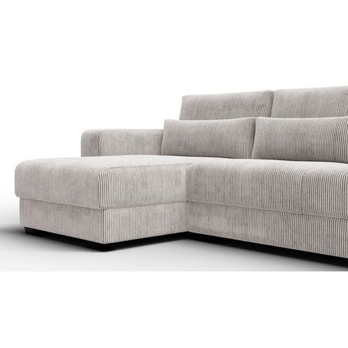 Canapé D’angle 4 Places Gauche Oli, Blanc Perle