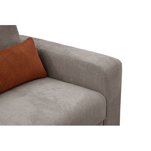 Canapé D’angle 5 Places Gauche Oli, Taupe