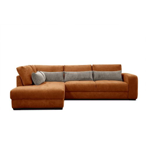 Canapé D’angle 5 Places Gauche Oli, Orange