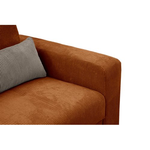 Canapé D’angle 5 Places Gauche Oli, Orange