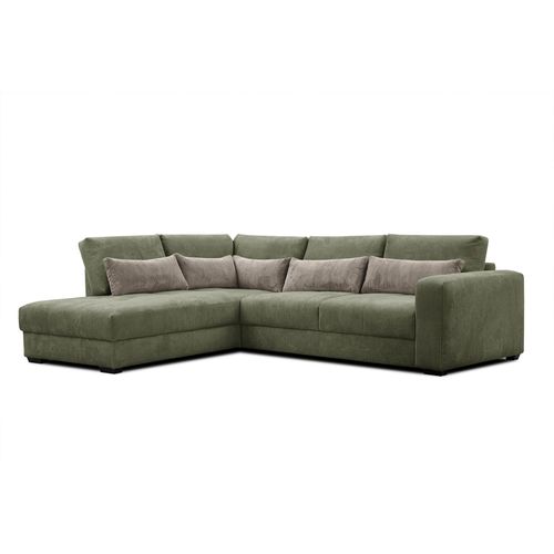 Canapé D’angle 5 Places Gauche Oli, Vert Olive