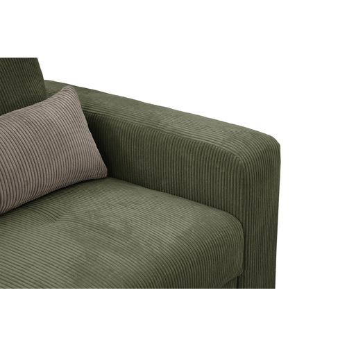 Canapé D’angle 5 Places Gauche Oli, Vert Olive
