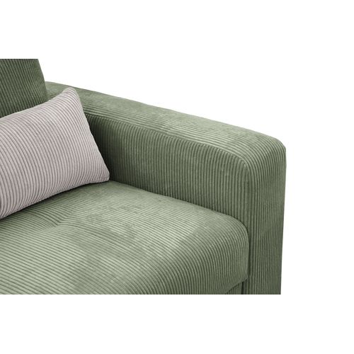 Canapé D’angle 5 Places Gauche Oli, Vert Sauge