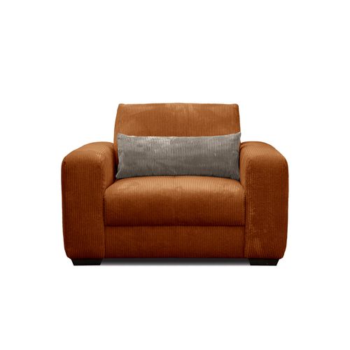 Fauteuil En Velours Côtelé Oli, Orange