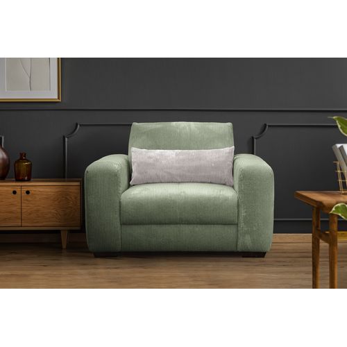 Fauteuil En Velours Côtelé Oli, Sauge