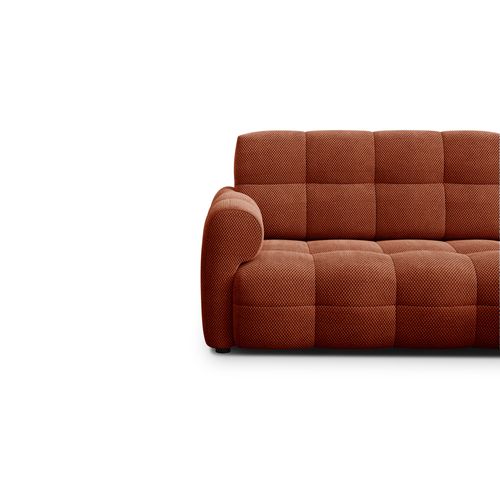 Canapé D'angle Droit 3 Places Mellow, Tissu Orange