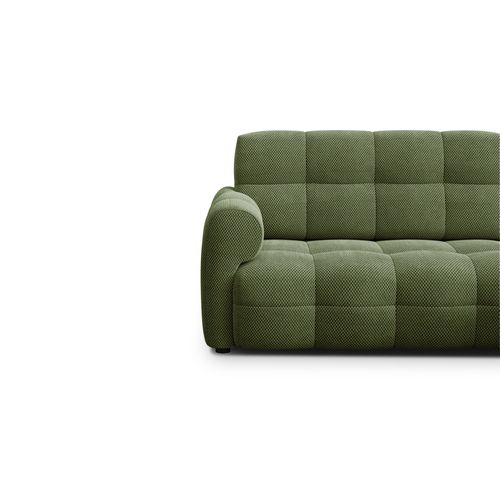 Canapé D'angle Droit 3 Places Mellow, Tissu Vert