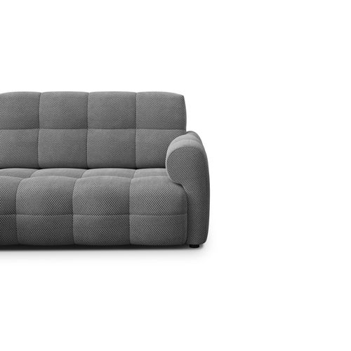 Canapé D'angle Gauche 3 Places Mellow, Tissu Gris