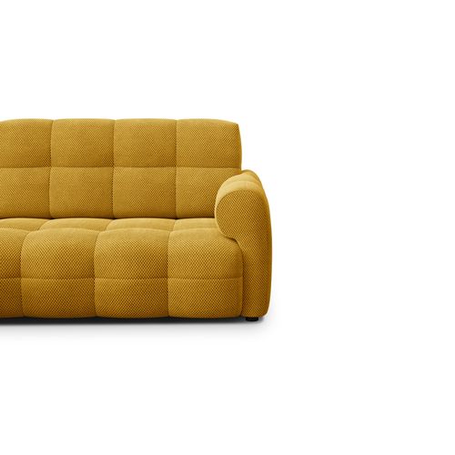 Canapé D'angle Gauche 3 Places Mellow, Tissu Jaune