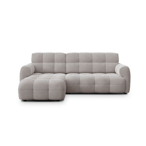 Canapé D'angle Gauche 3 Places Mellow, Tissu Beige