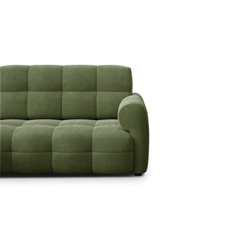 Canapé D'angle Gauche 3 Places Mellow, Tissu Vert