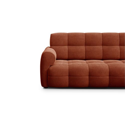 Canapé D'angle Droit 5 Places Mellow, Tissu Orange