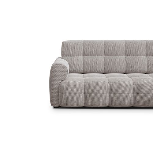 Canapé D'angle Droit 5 Places Mellow, Tissu Beige