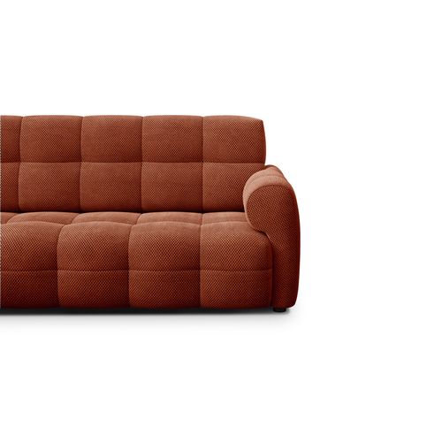 Canapé D'angle Gauche 4 Places Mellow, Tissu Orange