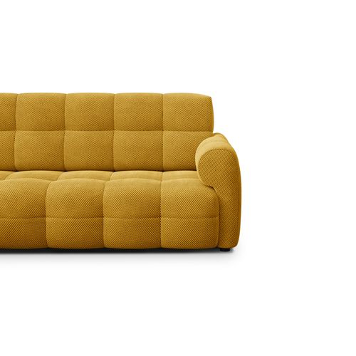 Canapé D'angle Gauche 4 Places Mellow, Tissu Jaune