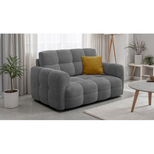 Canapé 2 Places Mellow, Tissu Gris