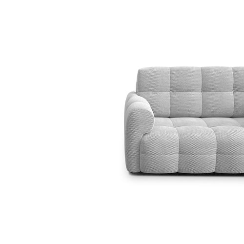 Canapé 2 Places Mellow, Tissu Gris Clair