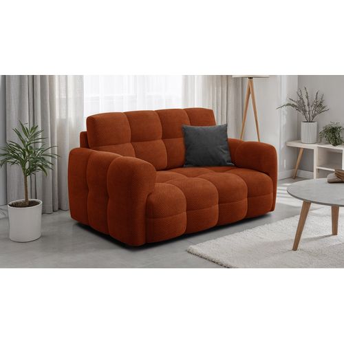 Canapé 2 Places Mellow, Tissu Orange