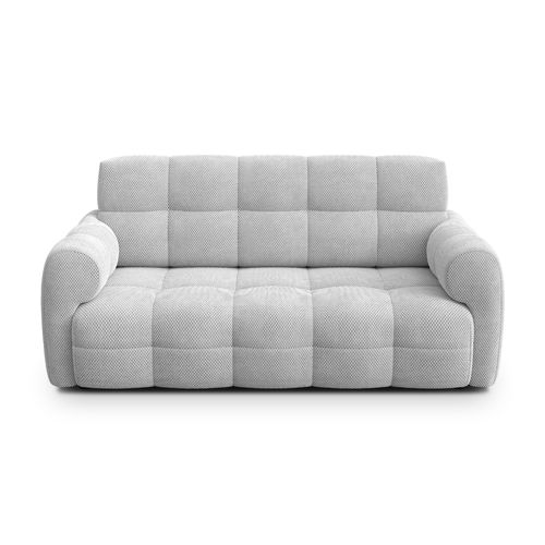 Canapé 2,5 Places Mellow, Tissu Gris Clair