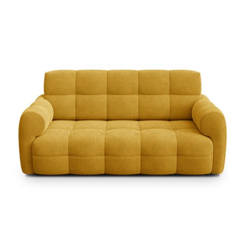 Canapé 2,5 Places Mellow, Tissu Jaune
