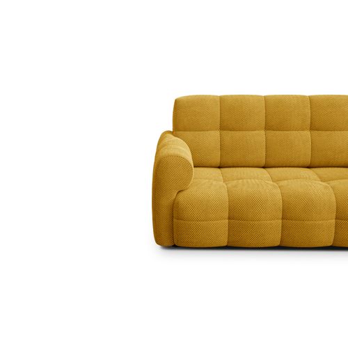 Canapé 2,5 Places Mellow, Tissu Jaune