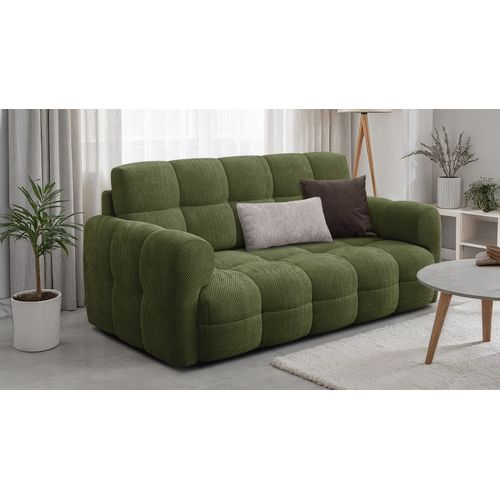 Canapé 2,5 Places Mellow, Tissu Vert