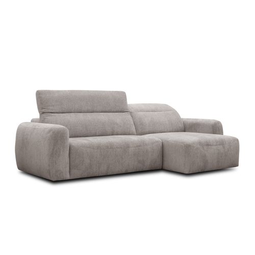 Canapé D'angle 4 Places Nero, Tissu Beige