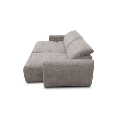 Canapé D'angle 4 Places Nero, Tissu Beige