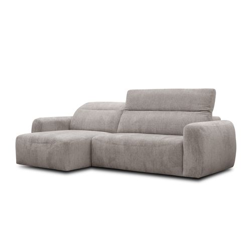 Canapé D'angle 4 Places Nero, Tissu Beige