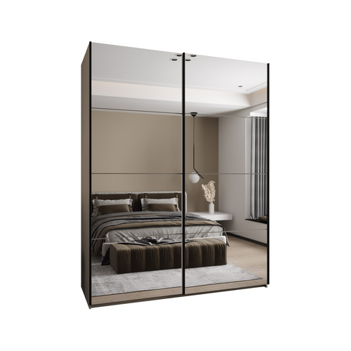 Armoire Lux 2 à Portes Coulissantes 245,5 190 64 2 Portes