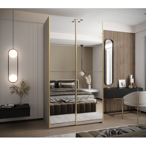 Armoire Lux 2 à Portes Coulissantes 245,5 130 64 2 Portes