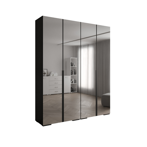 Armoire Miroir Inova 1 200/47/236,7 4 Portes (noir)