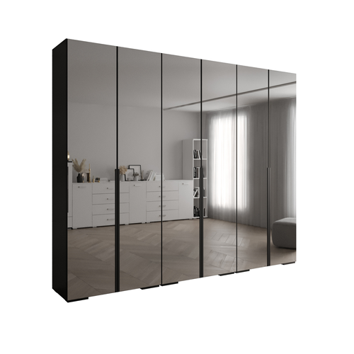 Armoire Miroir Inova 1 300/47/236,7 6 Portes (noir)