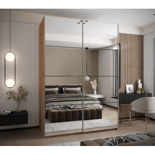 Armoire Lux 2 à Portes Coulissantes 245,5 170 64 2 Portes