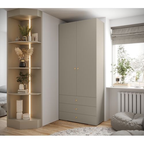 Armoire Inova 2 100/47/236,7 2 Portes (cachemire)