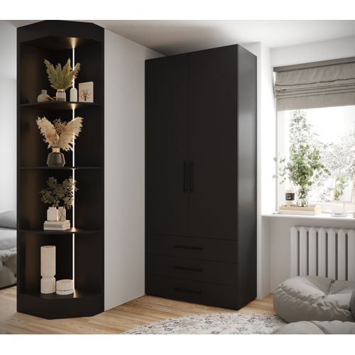 Armoire Inova 3 100/47/236,7 2 Portes (noir)