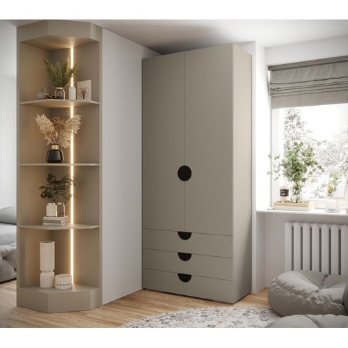 Armoire Inova 4 100/47/236,7 2 Portes (cachemire)