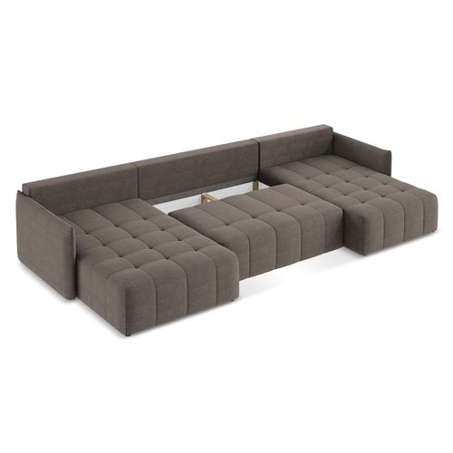 Canapé Panoramique 5 Places Moku En Tissu Bouclette Choolat