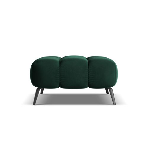 Pouf Nalu En Velours Bouteille Verte
