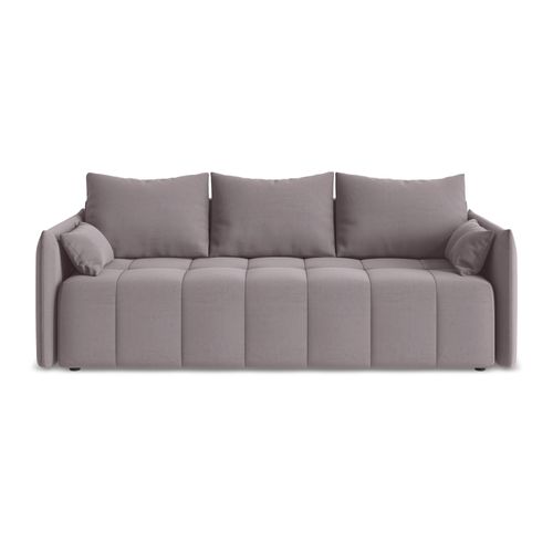 Canapé 3 Places Convertible Moku En Velours Lavande