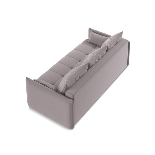 Canapé 3 Places Convertible Moku En Velours Lavande