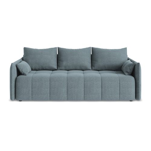 Canapé 3 Places Convertible Moku En Tissu Bouclette Jeans