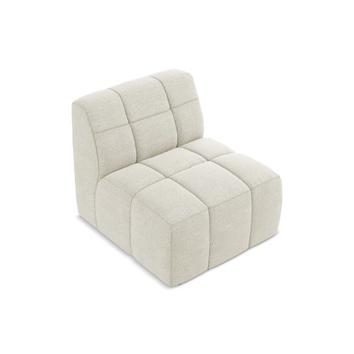Fauteuil Pour Canapé Modulable Aloha En Tissu Bouclette Sable
