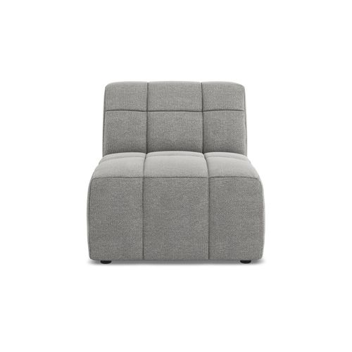 Fauteuil Pour Canapé Modulable Aloha En Tissu Bouclette Gris Clair