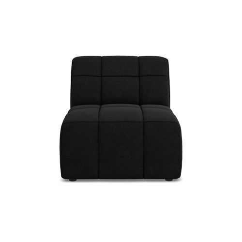 Fauteuil Pour Canapé Modulable Aloha En Tissu Bouclette Noir