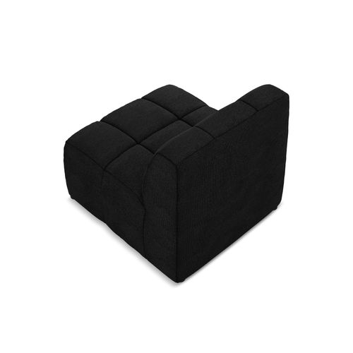 Fauteuil Pour Canapé Modulable Aloha En Tissu Bouclette Noir