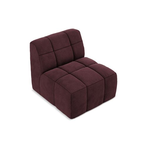 Fauteuil Pour Canapé Modulable Aloha En Velours Bourgogne