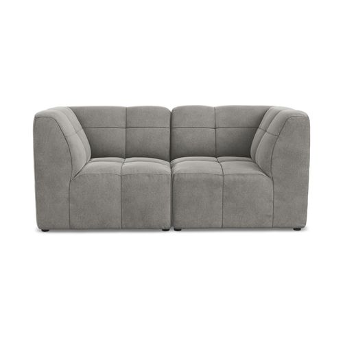 Canapé Modulable 2 Places Aloha En Velours Gris